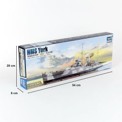 Trumpeter 05351 1/350 HMS York Savaş Gemisi Demonte Plastik Maketi