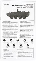 Trumpeter 07255 1/72 Stryker Hafif Zırhlı Araç (ICV) Demonte Plastik Maketi