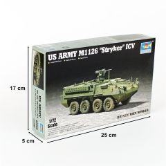 Trumpeter 07255 1/72 Stryker Hafif Zırhlı Araç (ICV) Demonte Plastik Maketi
