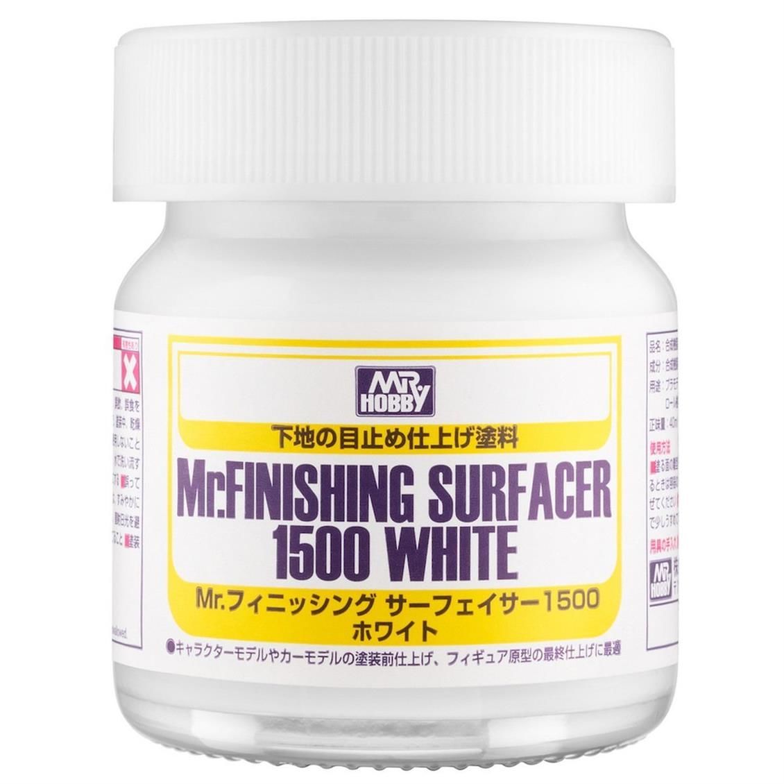 Gunze SF291 40 ml. Mr.Finishing Surfacer 1500, Beyaz Astar Maket Boyası