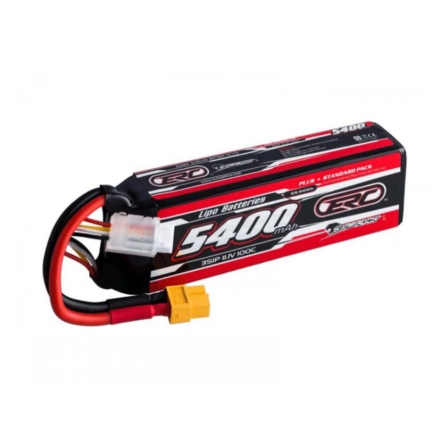 5400mAh 11.1V 3S 100C ERC Plus Lipo battery