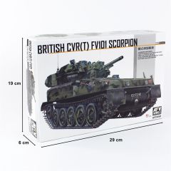 AFV Club AF35S02 1/35 FV101 UK SCORPION Tankı Demonte Plastik Maketi