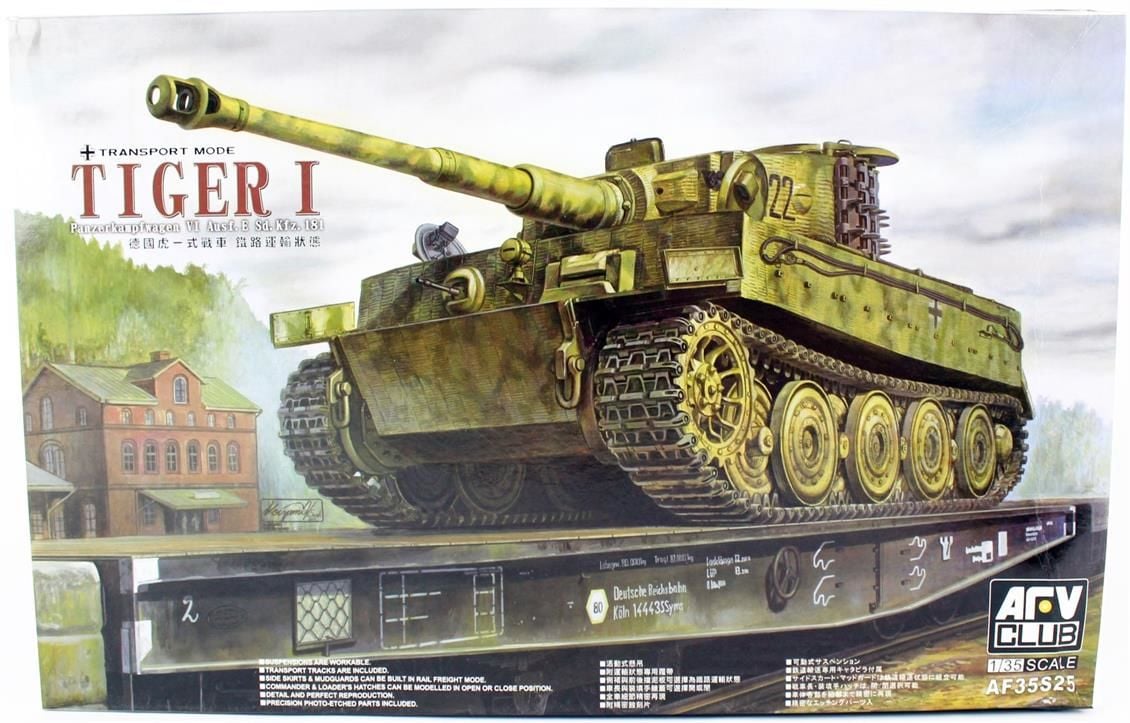AFV Club AF35S25 1/35 TIGER I, Geç Dönem Tankı Demonte Plastik Maketi