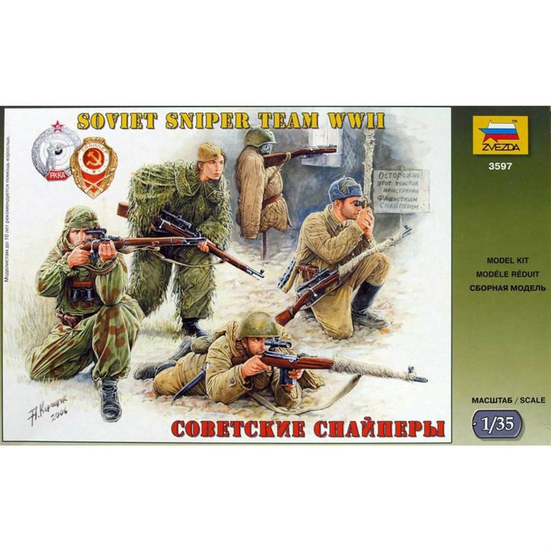 3597 1/35 SOVYET KESKİN NİŞANCI TAKIMI