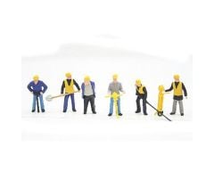 Preiser 10035 1/87 Ölçek demiryolu inşaatı işçileri ve ekipmanla Figürleri