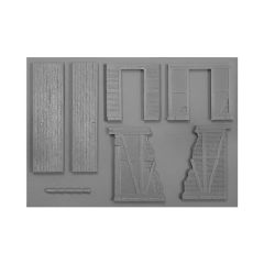 35556 1/35 SHED WITH WOODEN FENCE