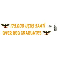 Babibi DBT01186 1/72 F-16 C, Öncel Filo Özel Şema Kırmızı, Dekal Seti