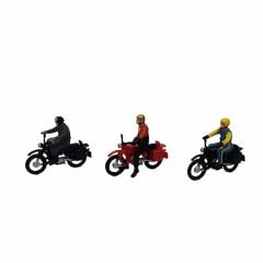 Preiser 10081 1/87 Ölçek motorcular Figürleri