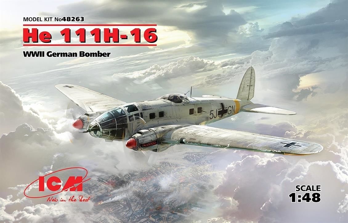 48263 He 111H-16, WWII German Bomber 10 adet He 11