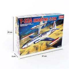 Academy 12284 1/48 T-33A Shootingstar Savaş Uçağı Demonte Plastik Maketi