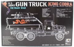 AFV Club AF35323 1/35 M113+M54A2 GUN TRUCK Zırhlı, Silahlı Kamyon Demonte Plastik Maketi