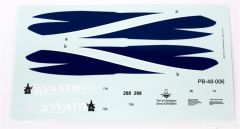 Babibi PB48007 1/48 Turaf F-4E, Nato 70.Yıl Özel Şema, Dekal Çıkartma