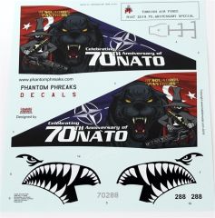 Babibi PB48007 1/48 Turaf F-4E, Nato 70.Yıl Özel Şema, Dekal Çıkartma