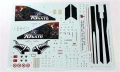 Babibi PB72007 1/72 Turaf F-4E, Nato 70.Yıl Özel Şema, Dekal Çıkartma