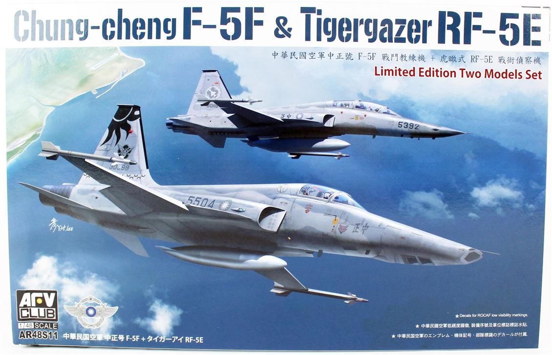 AFV Club AR48S11 1/48 Chung-Cheng F-5F & Tigergazer RF-5E (Limited Two models set) Savaş Uçakları Seti Demonte Plastik Maketi