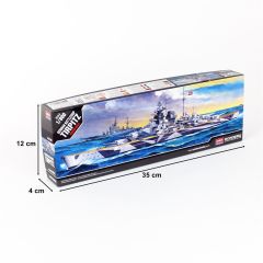 Academy 14219 1/800 Tirpitz Savaş Gemisi Demonte Plastik Maketi