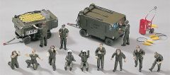 Hasegawa X48-4 36004 1/48 Ölçek US Havaalanı Zemin Ekibi Figür-A Plastik Model Kiti