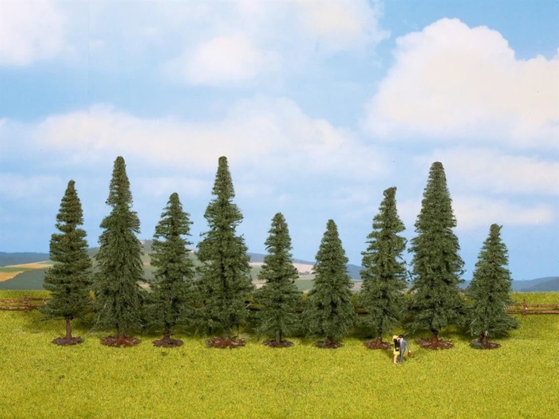 Noch 25086 Köknar Ağaçları, 9 Adet, 8-12 cm. Diorama Malzemesi