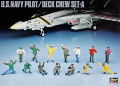 Hasegawa X48-6 36006 1/48 Ölçek ABD Donanma Pilotu / Güverte Ekibi Figür-A Plastik Model Kiti
