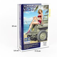 MasterBox 24006 1/24 Ölçek, Pin-Up Serisi 6, Samantha, Plastik Figür Kiti