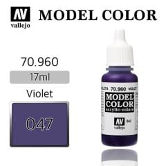 Vallejo 70960 17 ml. (47) Violet-Matt, Model Color Serisi Model Boyası