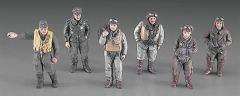 Hasegawa X48-7 36007 1/48 Ölçek WW II Pilot Figür Plastik Model Kiti