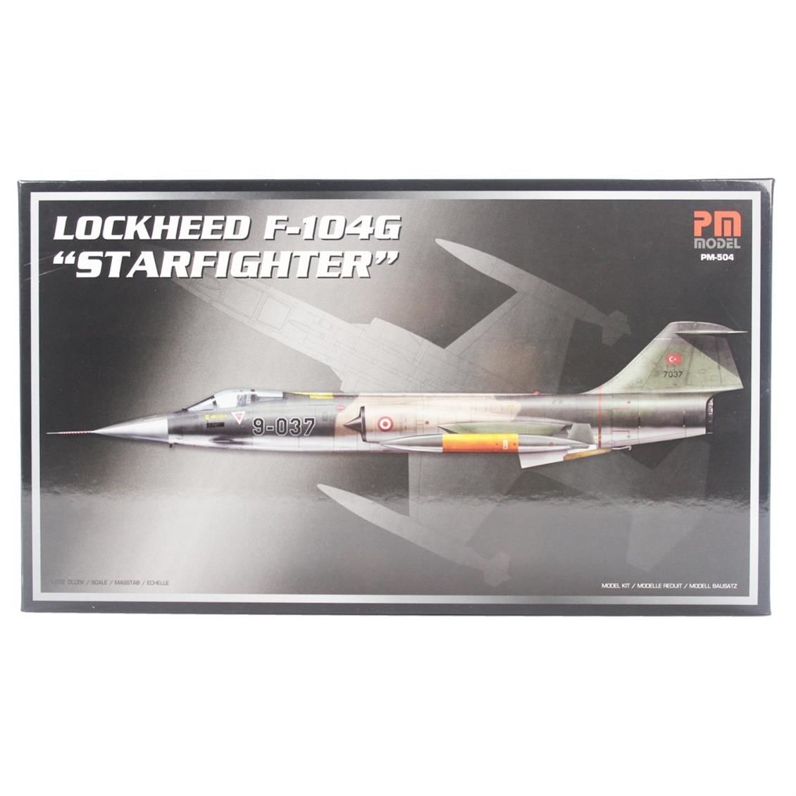 PM Model 504 1/72 Lockheed F-104G Starfighter  Bombardıman Uçağı Demonte Plastik Maketi