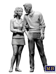 MasterBox 24029 1/24 Ölçek, Tehlikeli İşler Serisi, Bob And Sally, Plastik Figür Kiti