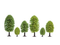 Noch 26902 Yapraklı Ağaçlar, 5 Adet, 5-9 cm. Diorama Malzemesi