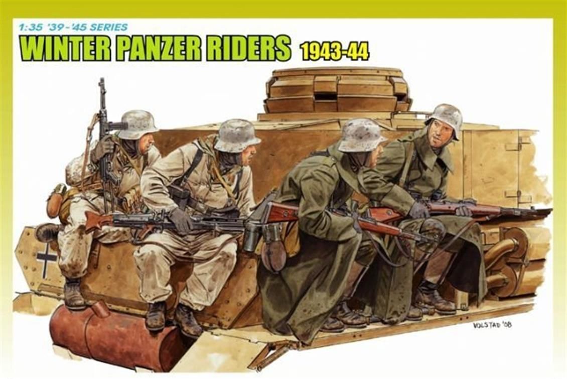 Dragon 6513 1/35 Kış Tank Binicileri Asker Figür Maket Seti 1943-44
