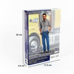 MasterBox 24042 1/24 Ölçek, Kamyon Sürücüsü Serisi, Thompson, Plastik Figür Kiti
