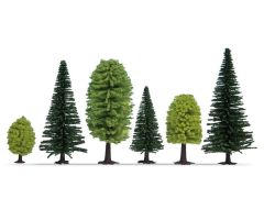 Noch 26911 Karışık Orman Ağaçları, 10 Adet, 5-14 cm. Diorama Malzemesi