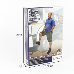 MasterBox 24043 1/24 Ölçek, Kamyon Sürücüsü Serisi, Jimmy, Plastik Figür Kiti