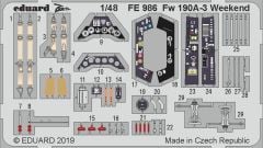 EDUARD FE986 1/48 Fw 190A-3 Weekend 1/48 FOR EDUAR