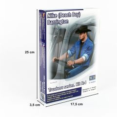 MasterBox 24044 1/24 Ölçek, Kamyon Sürücüsü Serisi, Mike, Plastik Figür Kiti