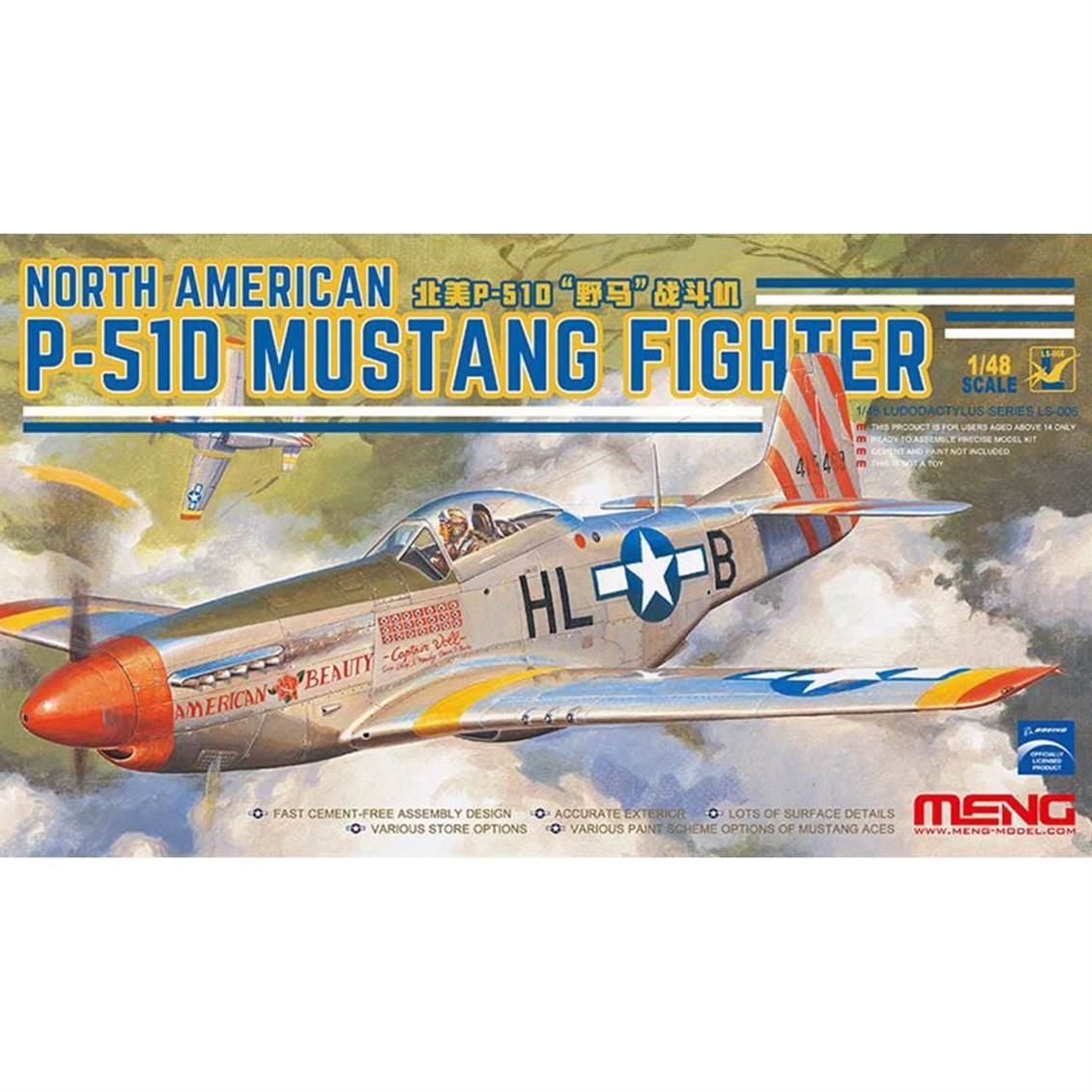LS-006 1/48 North American P-51D Mustang Fighter C