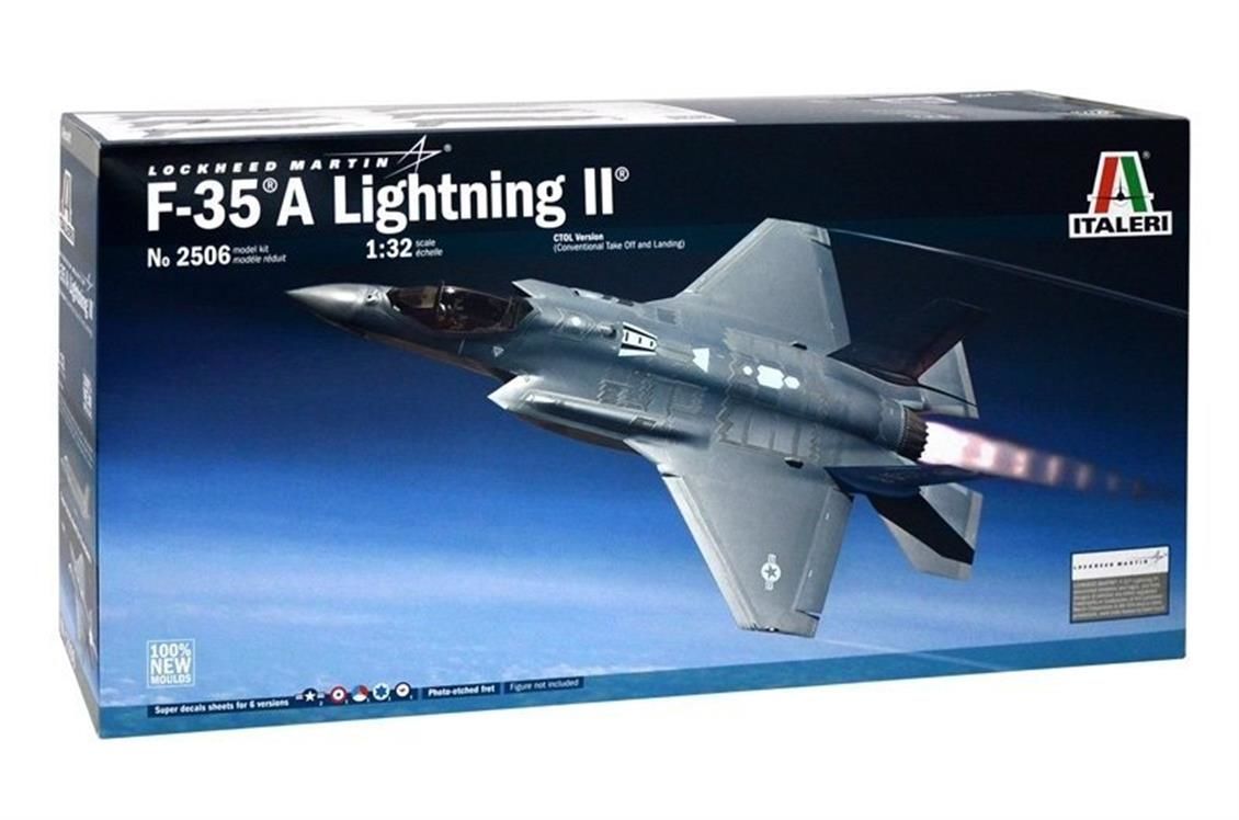 Italeri 2506S 1/32 Lockheed F-35A Lightning II Savaş Uçağı Demonte Plastik Maketi