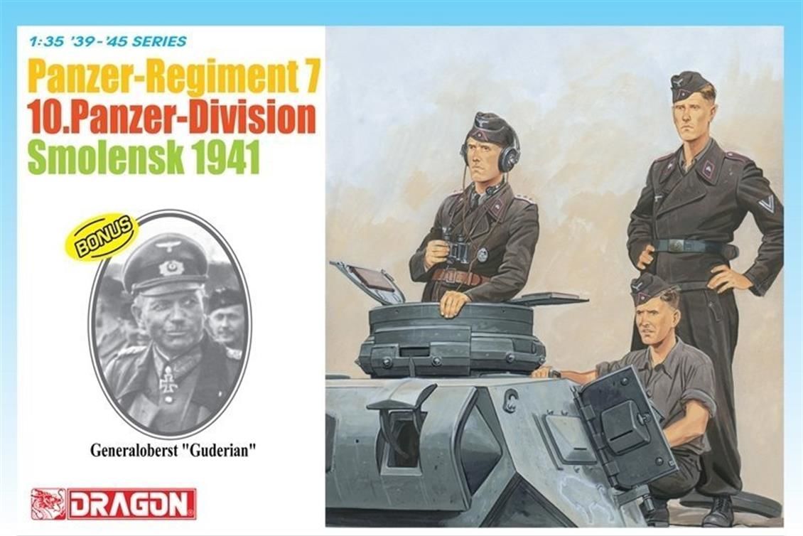 Dragon 6655 1/35 10. Panzer Tümeni 7. Alay Asker Figür Maket Seti Smolensk 1941