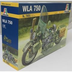 Italeri 7401S 1/9 ABD Ordusu WWII WLA750 Askeri Motosiklet Demonte Plastik Maketi