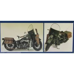 Italeri 7401S 1/9 ABD Ordusu WWII WLA750 Askeri Motosiklet Demonte Plastik Maketi