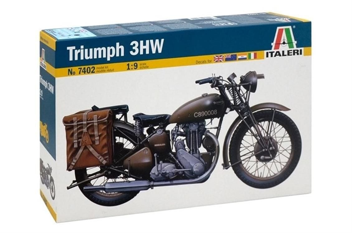 Italeri 7402S 1/9 Triumph 3WH Askeri Motosiklet Demonte Plastik Maketi