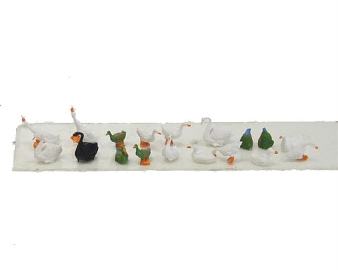 Preiser 14167 1/87 Ölçek enten, gänse und schwäne Figürleri
