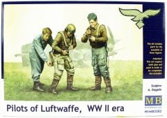 MasterBox 3202 1/32 Ölçek, WW II Serisi, Luftwaffe Pilotları, Plastik Figür Kiti