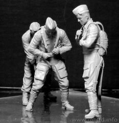 MasterBox 3202 1/32 Ölçek, WW II Serisi, Luftwaffe Pilotları, Plastik Figür Kiti