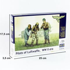 MasterBox 3202 1/32 Ölçek, WW II Serisi, Luftwaffe Pilotları, Plastik Figür Kiti