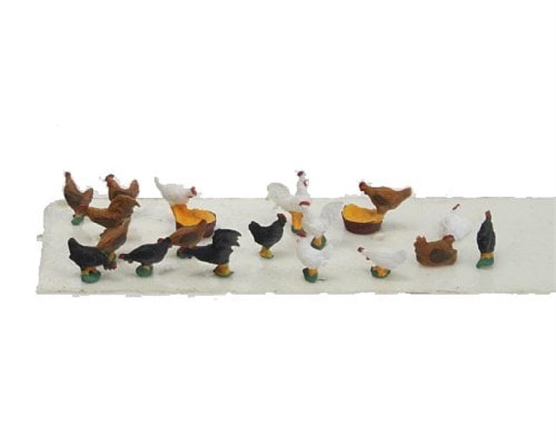 Preiser 14168 1/87 Ölçek hühner und hähne Figürleri