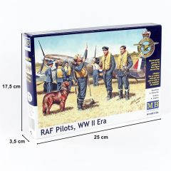 MasterBox 3206 1/32 Ölçek, WW II Serisi, RAF Pilotları, Plastik Figür Kiti
