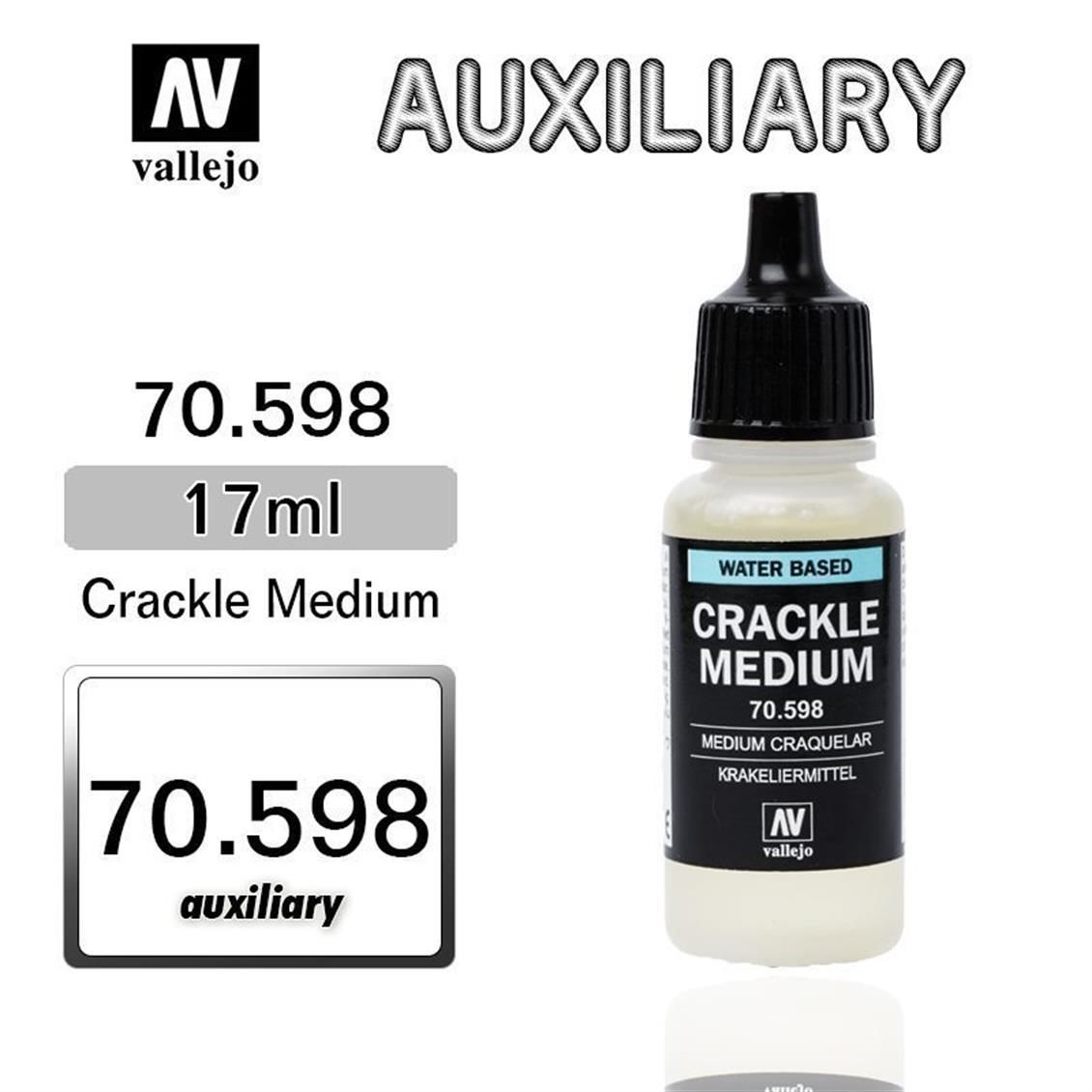 Vallejo 70598 17 ml. Crackle (Çatlak Oluşturma Sıvısı), Model Boyası