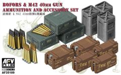AFV Club AF35189 1/35 Bofors & M42 Uçaksavar Mühimmat ve Aksesuar Demonte Plastik Maketi Seti