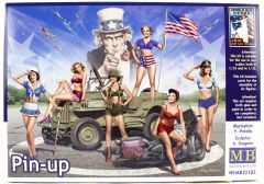 MasterBox 35183 1/35 Ölçek, WW II Serisi, Poster Kızları, Plastik Figür Kiti